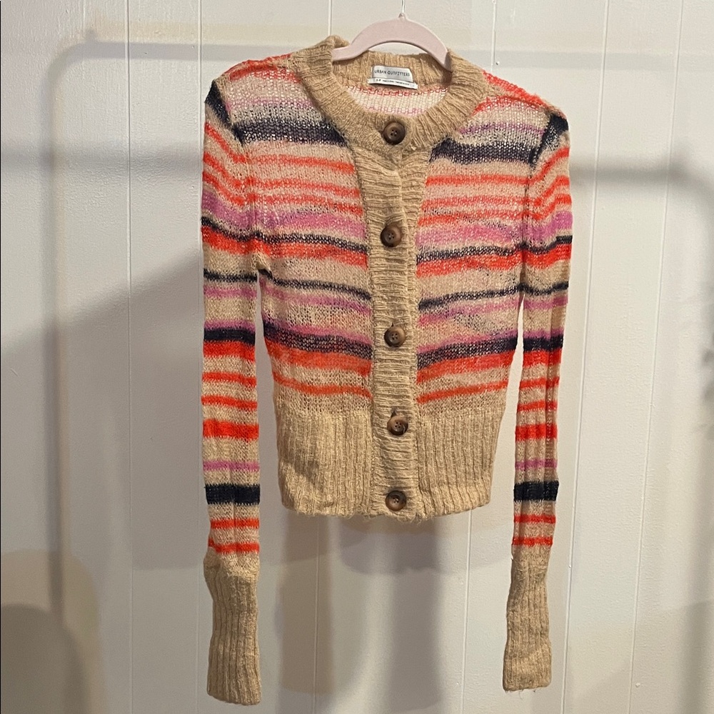 Urban Outfitters Multicolor Striped Cardigan